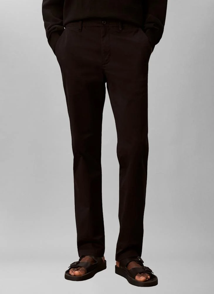 Slim Fit Buttoned Chinos